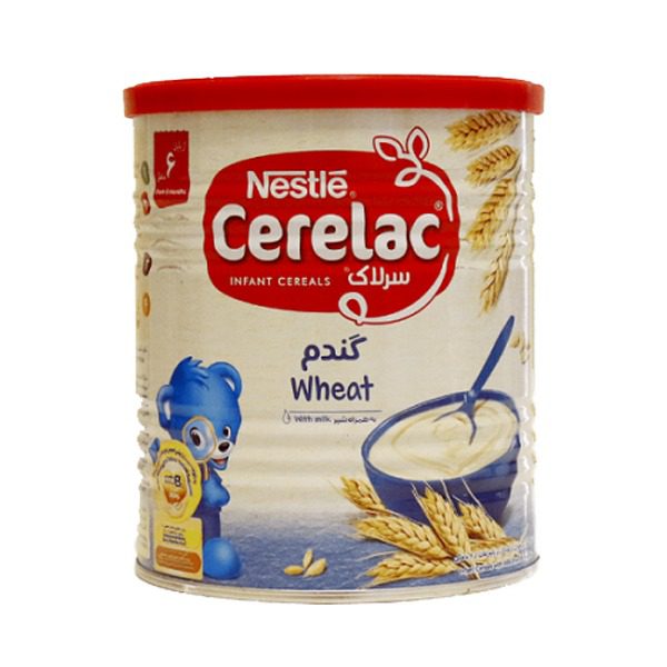 سرلاک گندم به همراه شیر نستله مناسب کودکان از پایان ۶ ماهگی