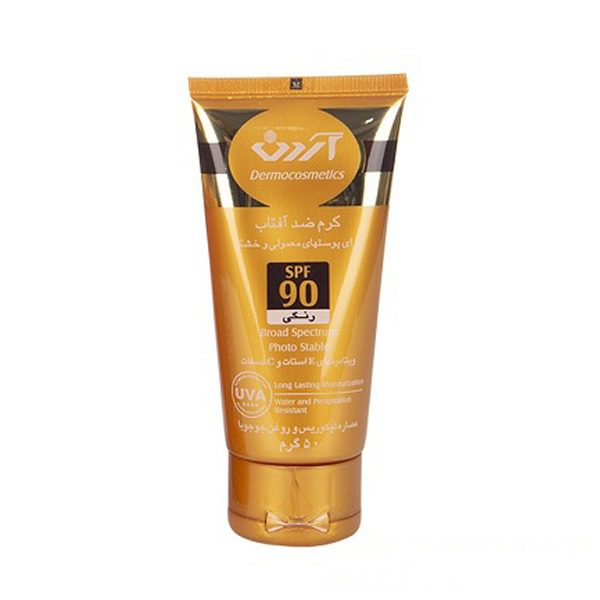 کرم ضد آفتاب رنگی آردن مناسب پوست خشک و معمولی SPF90