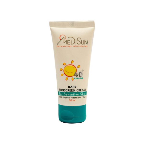 کرم ضد آفتاب کودک مدیسان +SPF40 مناسب پوست حساس 50 میلی لیتر 1