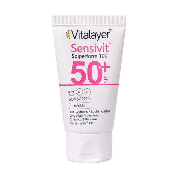 فلوئید ضد آفتاب پوست حساس سنسی ویت ویتالایر (بی رنگ) 1