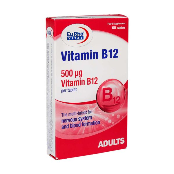 قرص ویتامین B12 یوروویتال 60 عدد 1