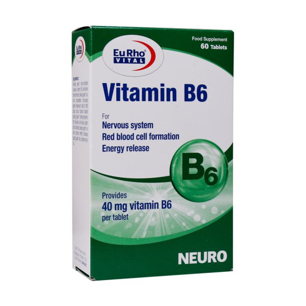 قرص ویتامین B6 یوروویتال 60 عدد 1